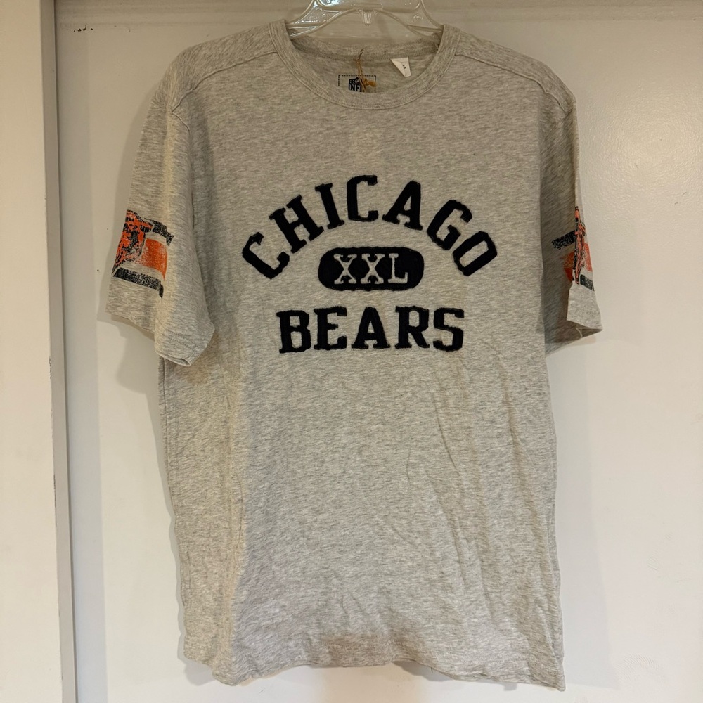 Reebok NFL Vintage Collection Gray Chicago Bears Tee